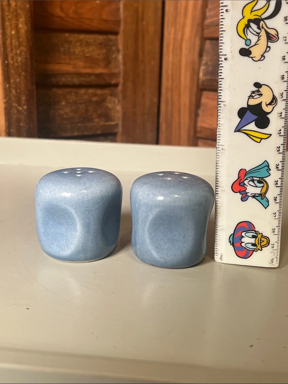 Ceramic Light Blue Salt and Pepper Shaker Set